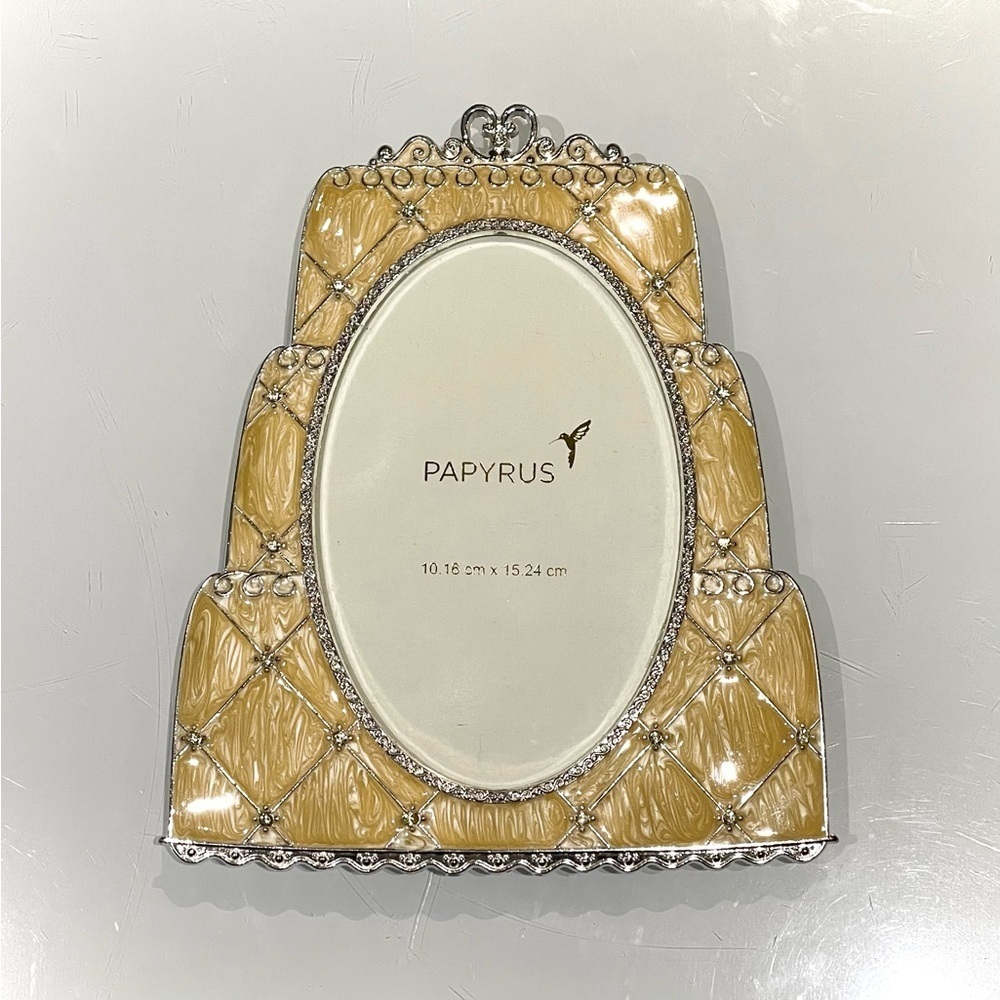 *NEW* Papyrus Yellow and Silver Picture Frame